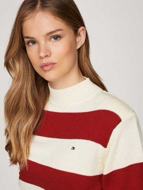 TOMMY HILFIGER RUGBY STP  MOCK-NK S