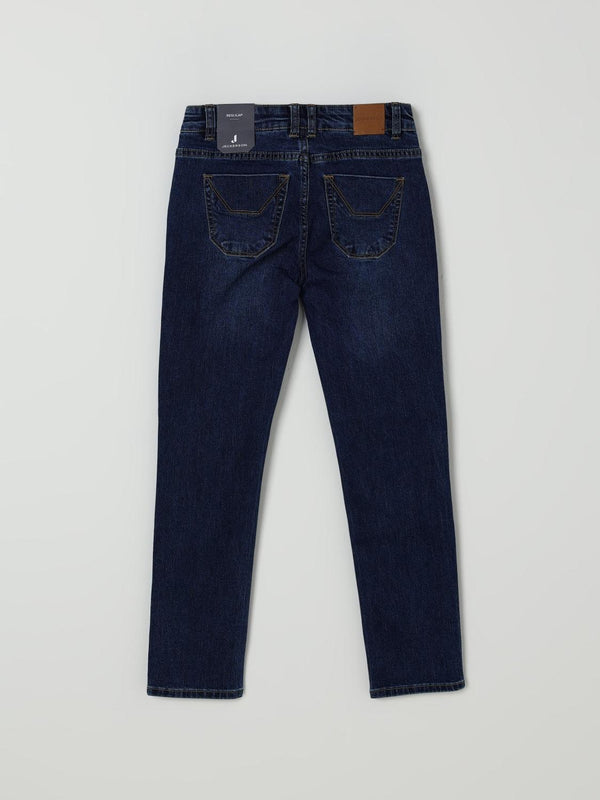JECKERSON PANTALONE JEANS C/TOPPA STAMPATA