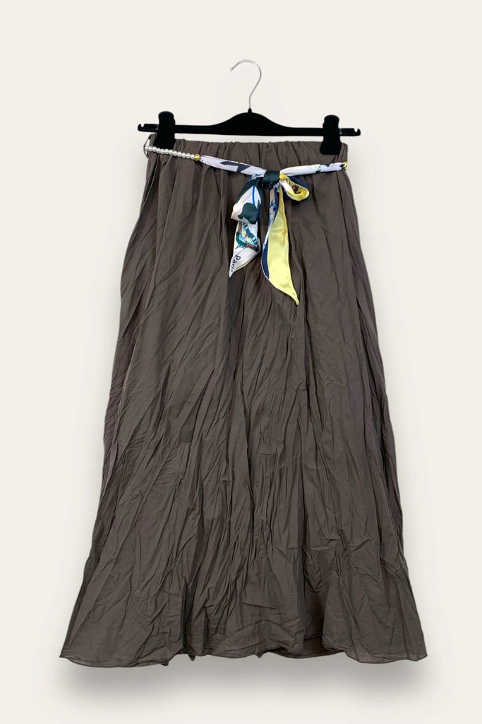 LOVEme Gonna effetto stropicciato in mussola di cotone