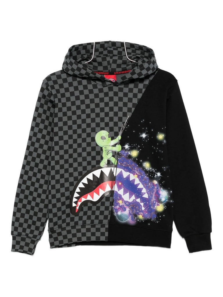 SPRAYGROUND COSMIC RAY HOMEWORLD SPLIT HOODIE