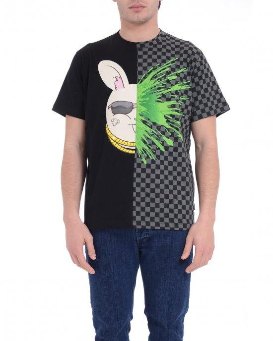 SPRAYGROUND SPLATTER BUNNY SPLIT REGULAR TSHIRT