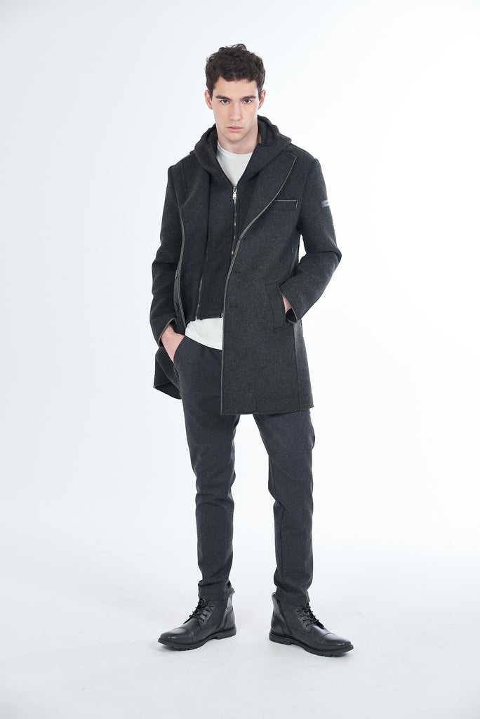 YES ZEE CAPPOTTO UOMO SFODERATO