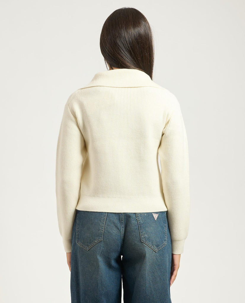 GUESS GJ LS ZIPPED COLLAR CARDI