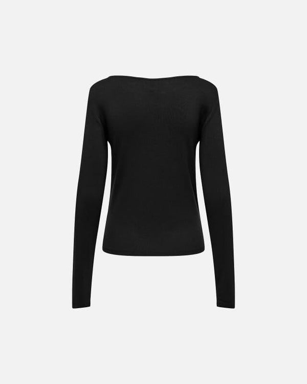 ONLY ONLFELINA L/S TIGHT BOATNECK TOP JRS