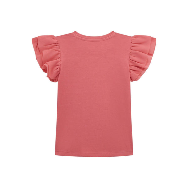 GUESS SS T-SHIRT W/CHIFFON