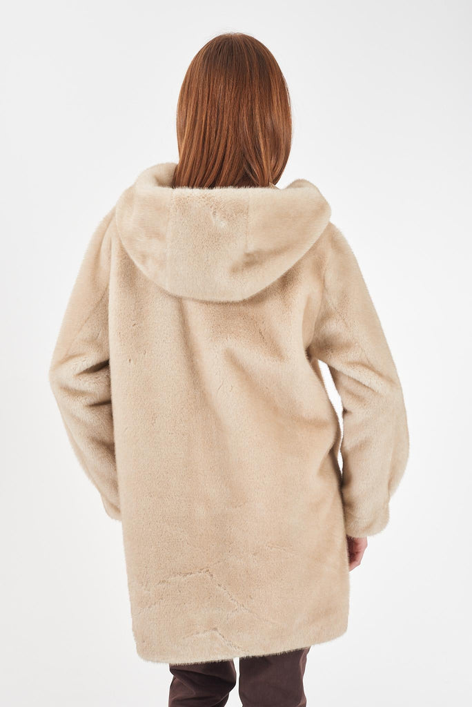 YES ZEE CAPPOTTO DONNA CON CAPPUCCIO