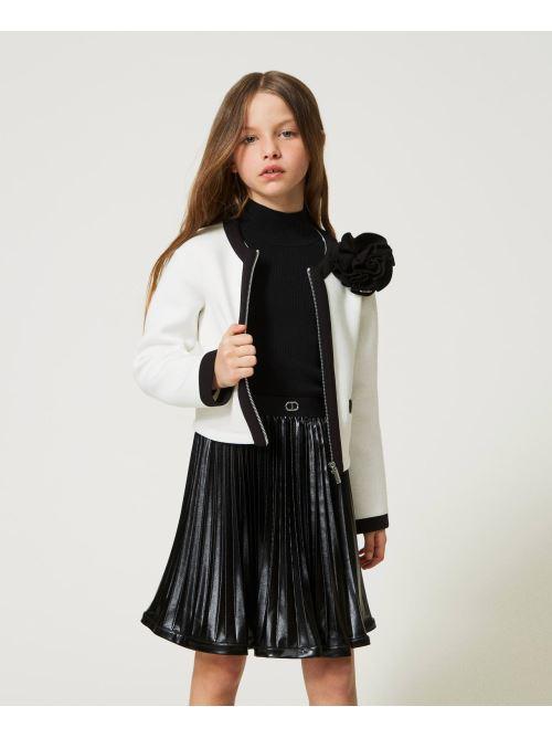 TWINSET GONNA PLISSE SPALMATA