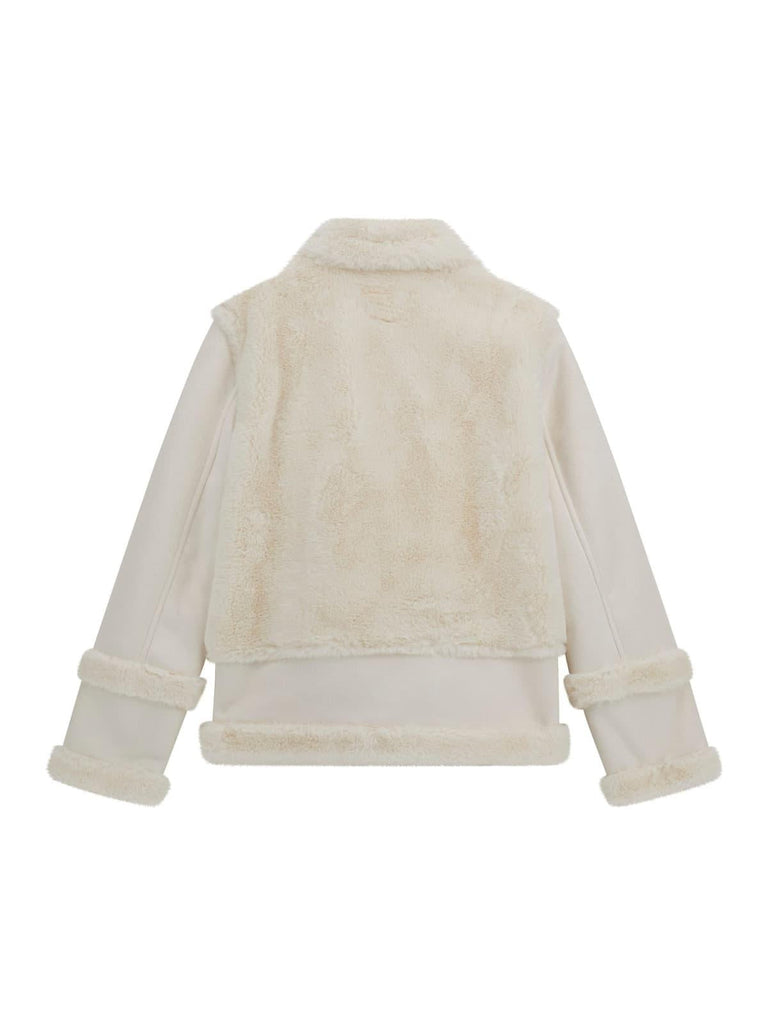 GUESS FAUX FUR & SUEDE JACKET