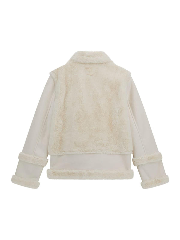 GUESS FAUX FUR & SUEDE JACKET