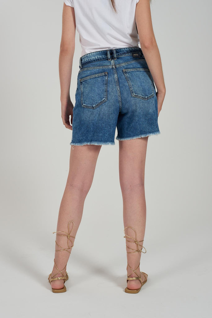 YES ZEE SHORTS JEANS DONNA 5 TASCHE CON PINCES