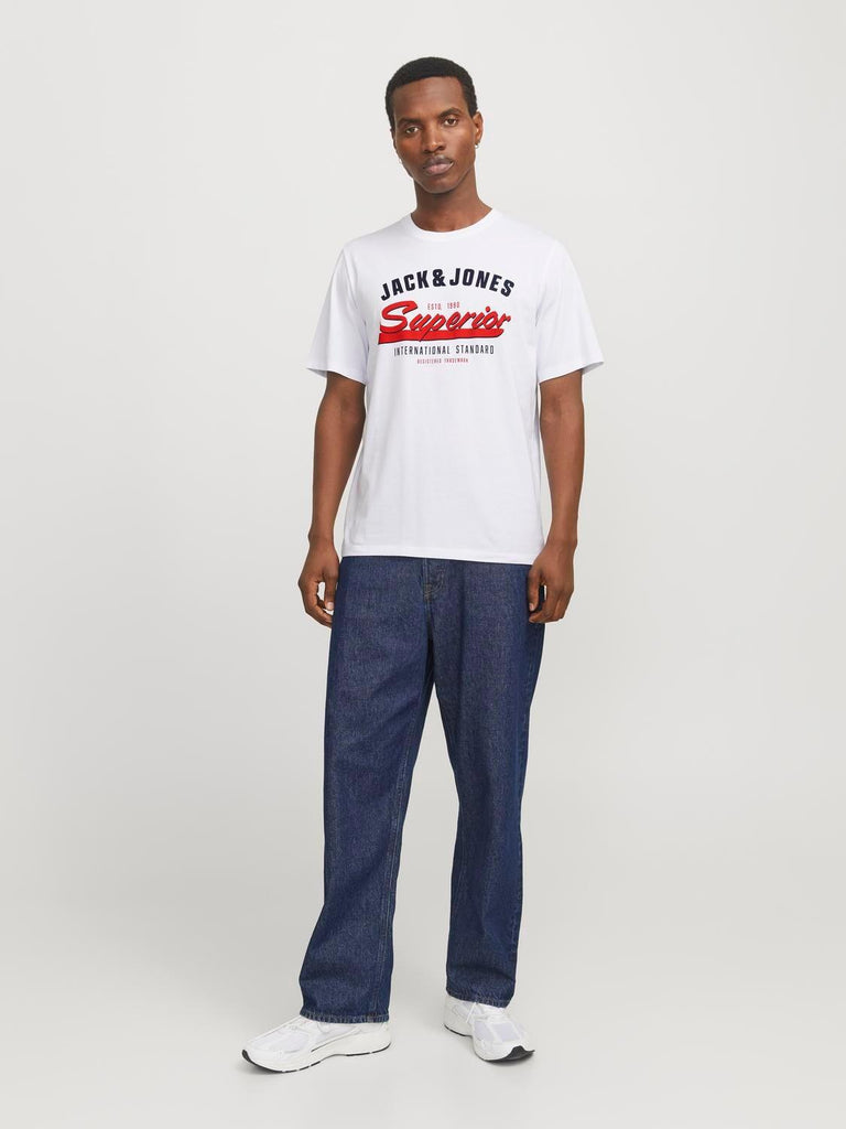 JACK AND JONES JJELOGO TEE SS O-NECK 2 COL SS25 SN