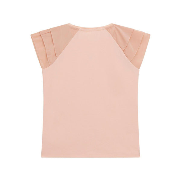 GUESS SS T-SHIRT W/CHIFFON