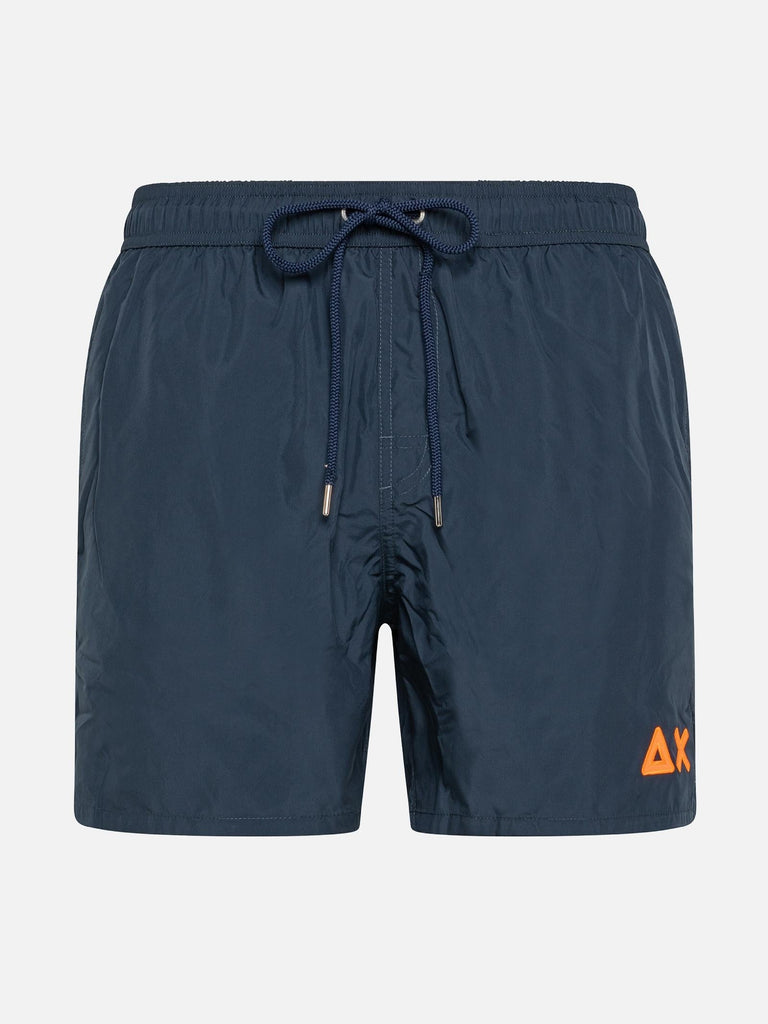 SUN68 SWIM PANT WTH LOGO FLUO