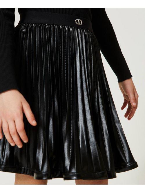 TWINSET GONNA PLISSE SPALMATA