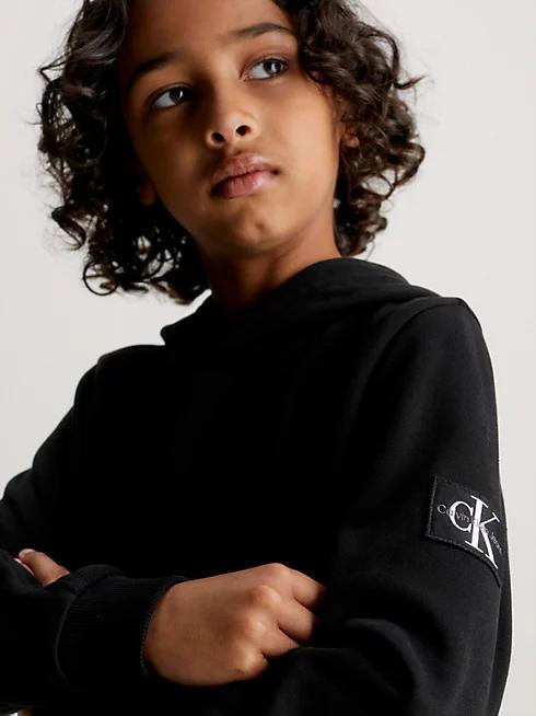 CALVIN KLEIN JEANS BADGE RIB HOODIE