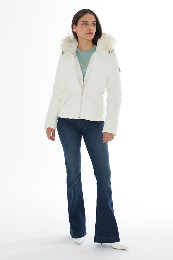 YES ZEE JEANS DONNA TIPO 5 TASCHE, FLARE