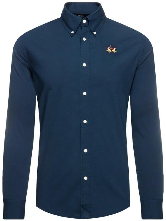 LA MARTINA MAN SHIRT L/S POPLIN STRETCH