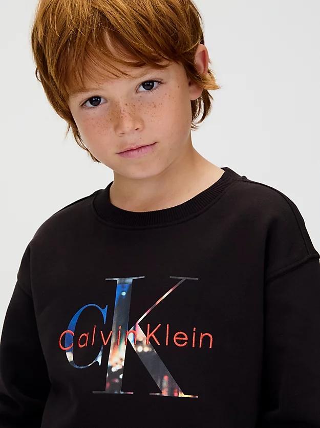 CALVIN KLEIN JEANS FILLED-IN PHOTO FLEECE MONO CN