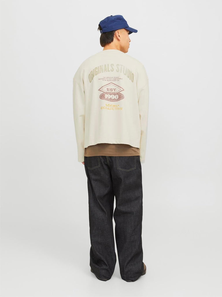 JACK AND JONES JORRETIRO BACK SWEAT CREW NECK SE25