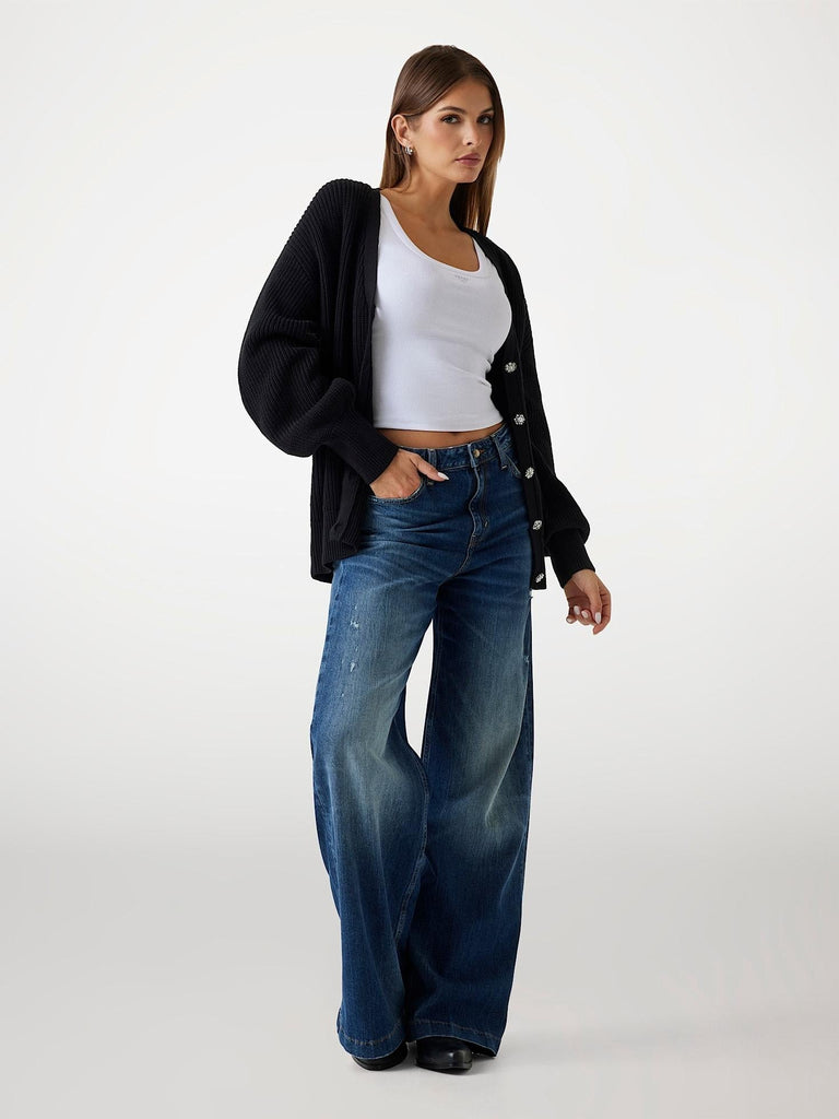 GUESS LS VN JAMIE CARDI SWTR