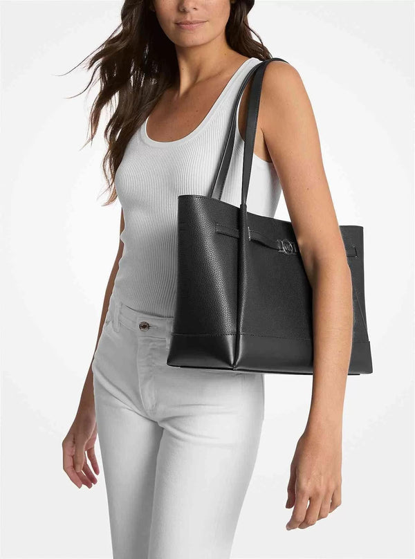 MICHAEL KORS LG BELTED TOTE LEATHER