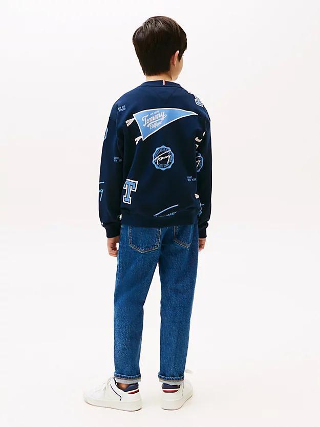 TOMMY HILFIGER ALL OVER PRINTED SWEATSHIRT