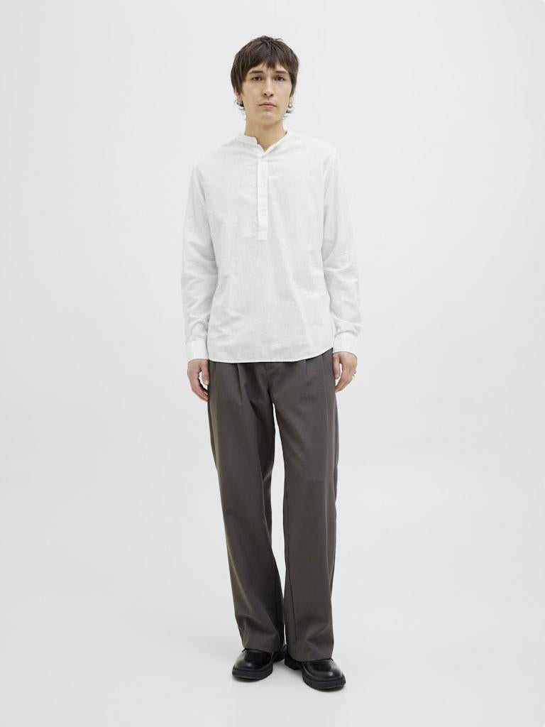 JACK AND JONES JJBREEZE HALF PLACKET SHIRT LS