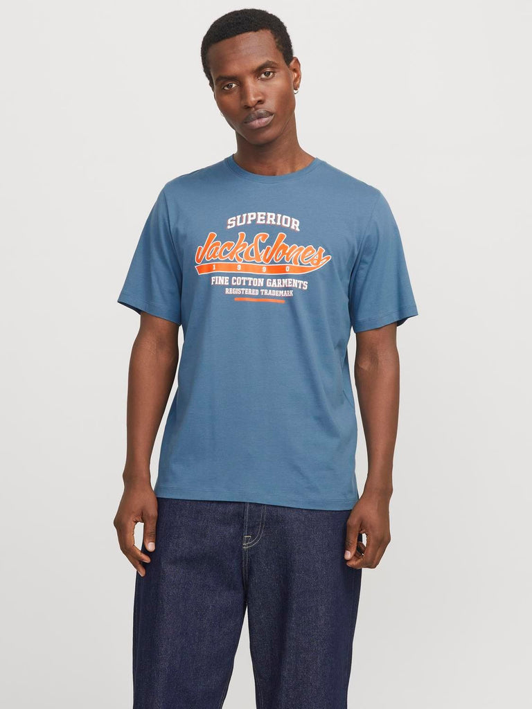 JACK AND JONES JJELOGO TEE SS O-NECK 2 COL SS25 SN
