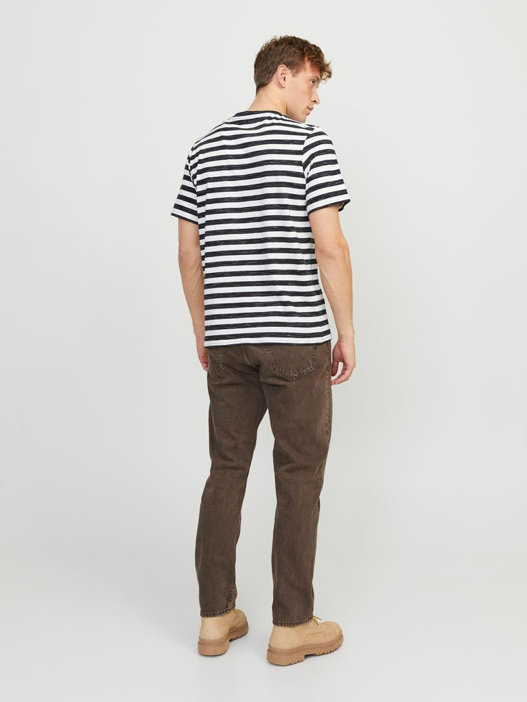 JACK AND JONES JORTAMPA STRIPE TEE SS CREW NECK
