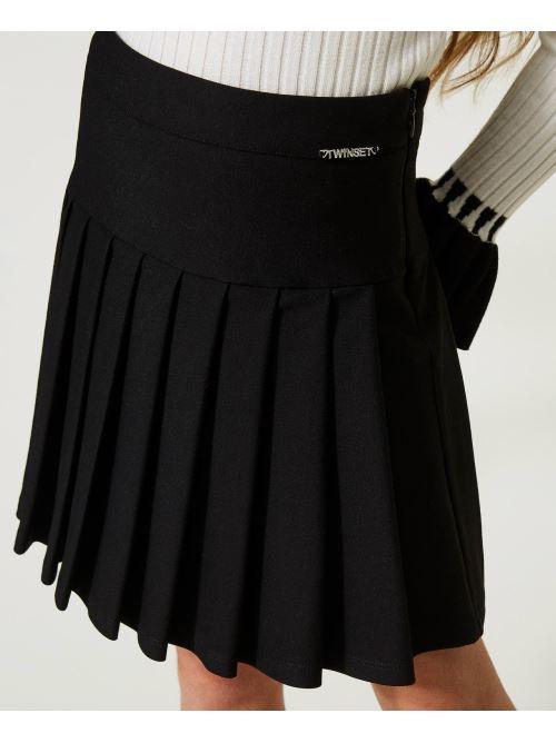 TWINSET GONNA CORTA IN PUNTO MILANO CON CONTROPIEGHE