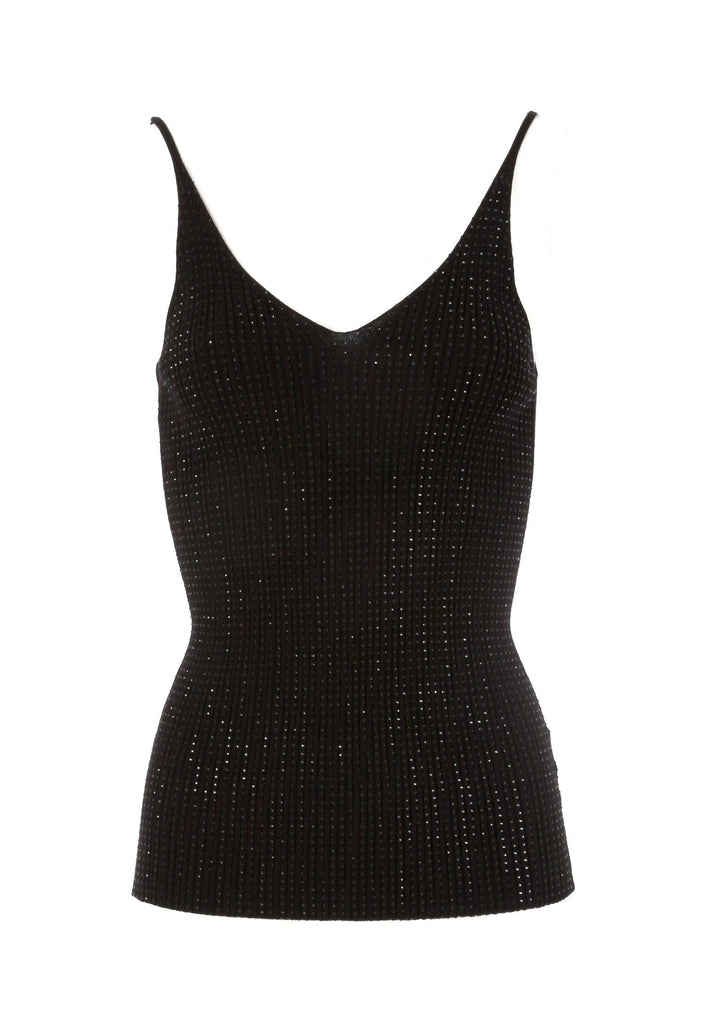 FRACOMINA TANK TOP BLACK