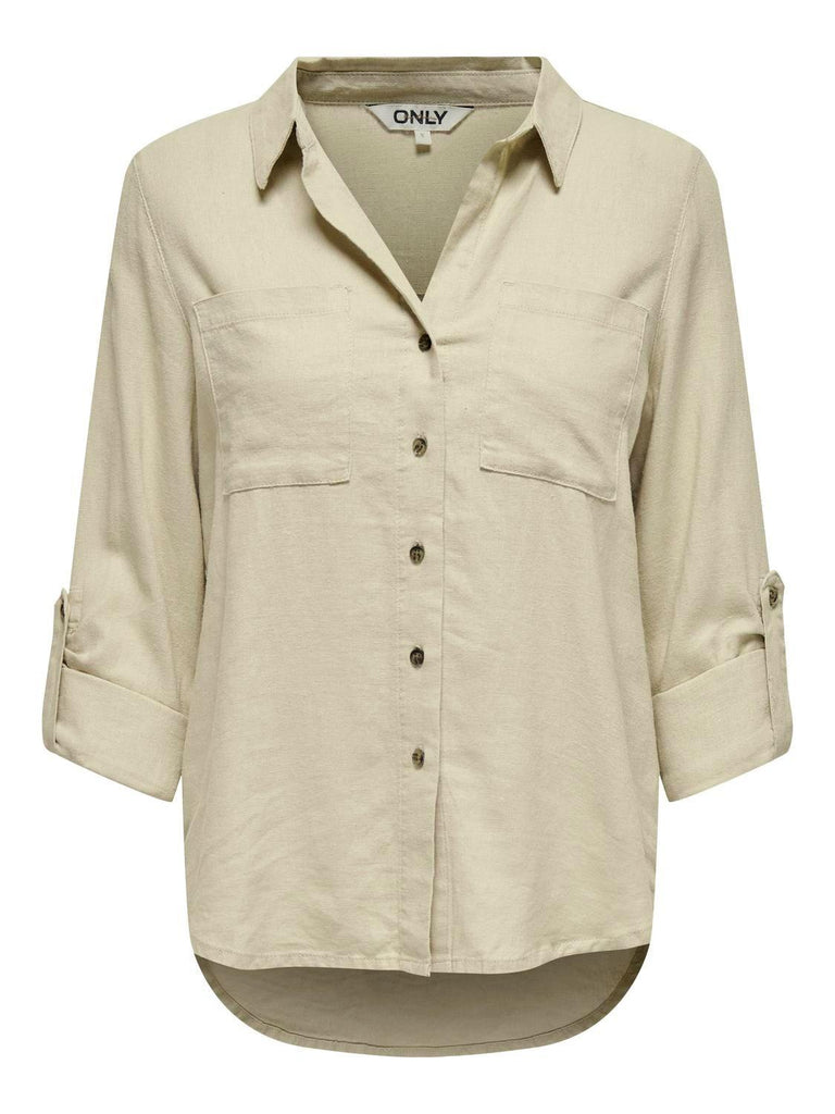 ONLY ONLYASMIN-CARO L/S LINEN SHIRT PNT NOOS