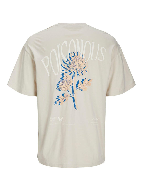 JACK AND JONES JJCHARGE PRINTED TEE SS CREW NECK LN