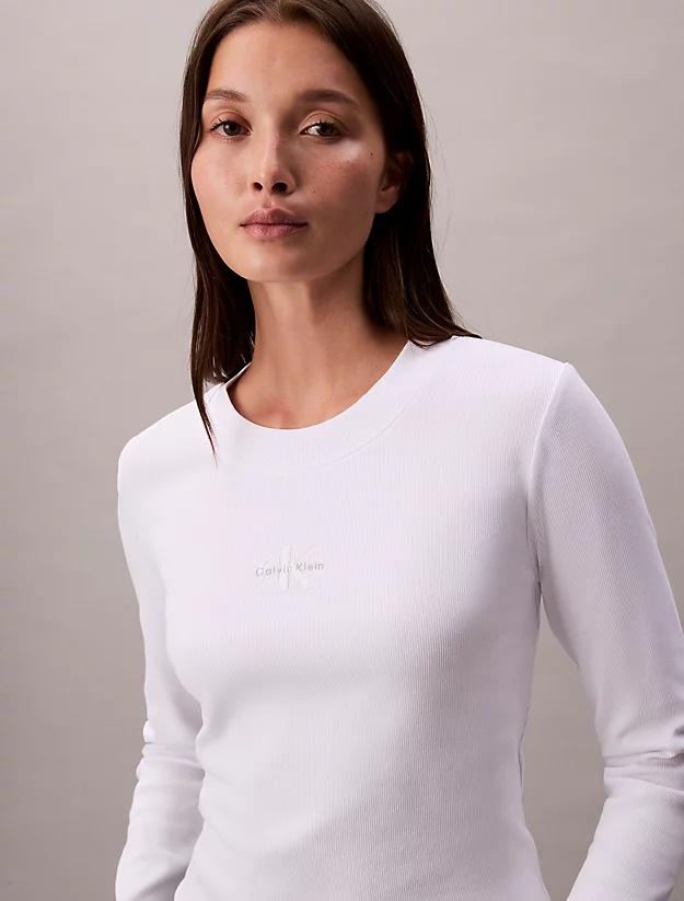 CALVIN KLEIN JEANS LS MONOLOGO BABY TEE