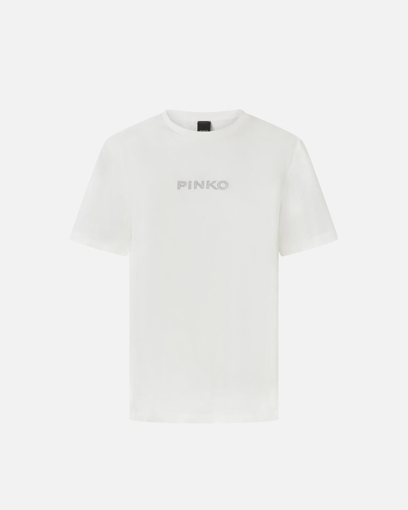 PINKO STREPITOSO T-SHIRT JERSEY LOGO