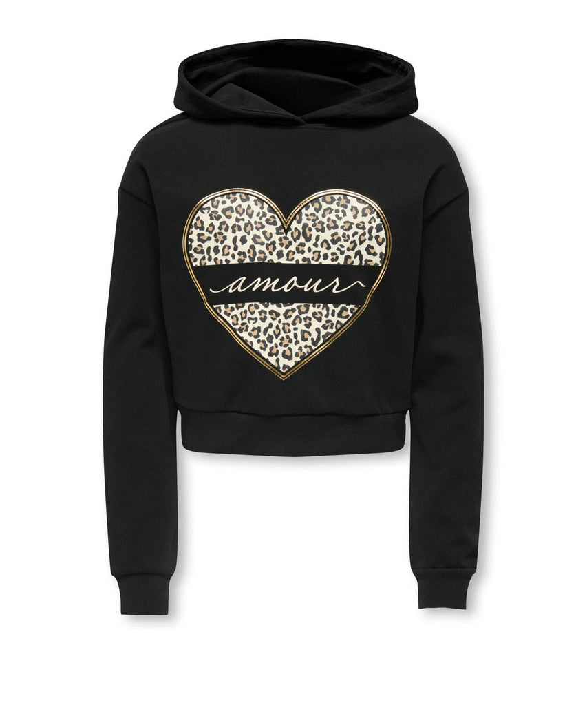 ONLY KIDS KOGCOOPER LIFE HEART LS HOODIE SWT NOOS