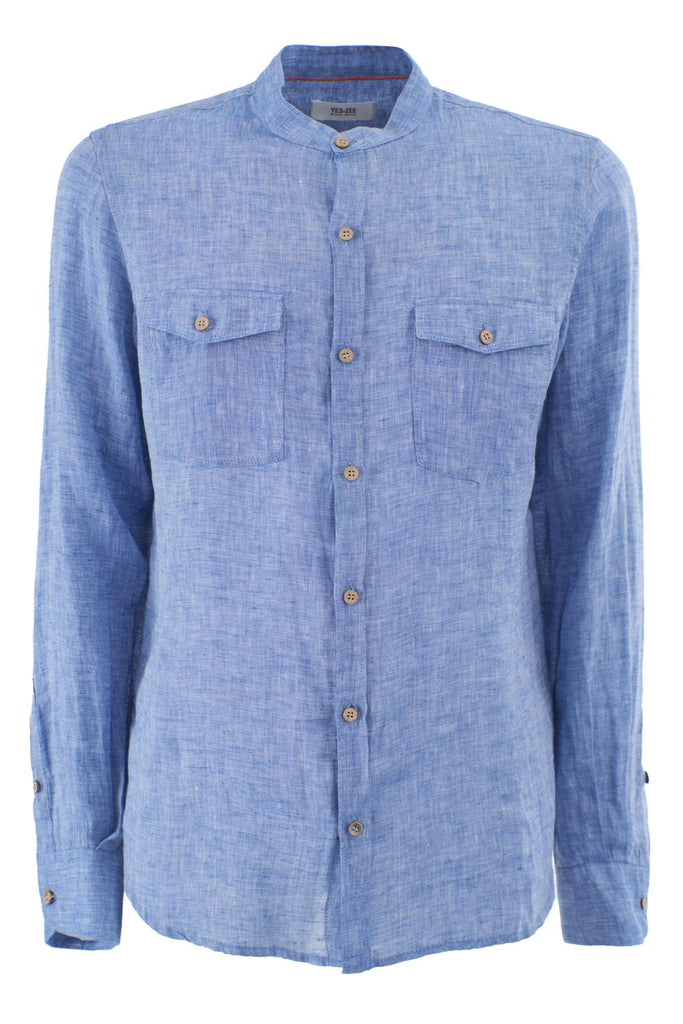 YES ZEE CAMICIA UOMO COREANA, TASCHE APPLICATE M/L