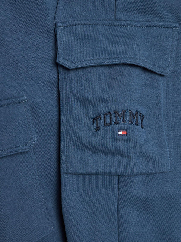 TOMMY HILFIGER VARSITY EMBR CARGO SWEATPANTS