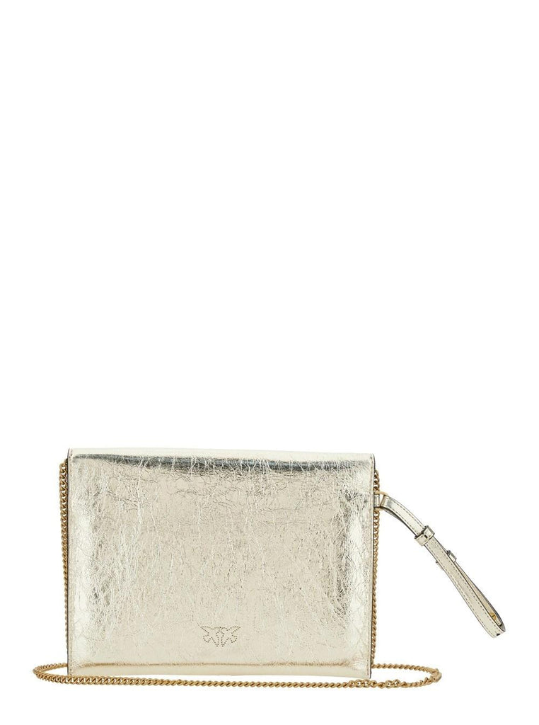 PINKO FLAT PURSE HANDLE USED METALLI