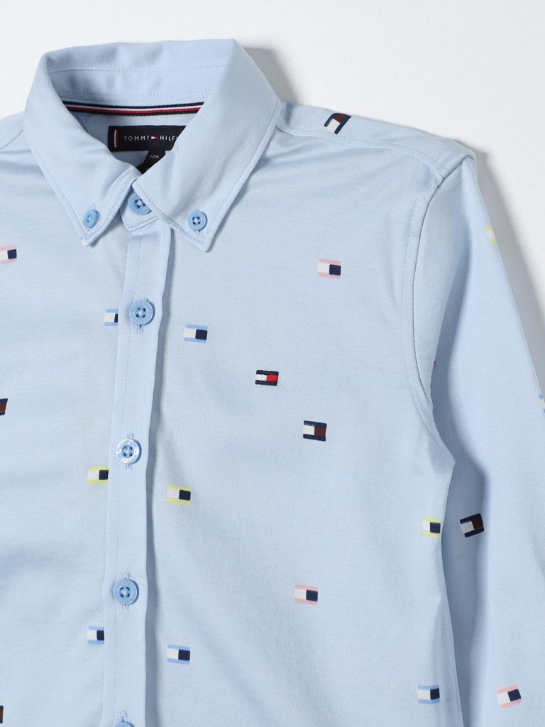 TOMMY HILFIGER FLAG PRINTED REGULAR SHIRT LS