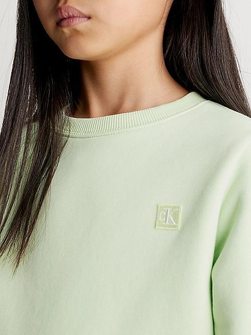 CALVIN KLEIN JEANS MONOGRAM MINI BADGE CREWNECK