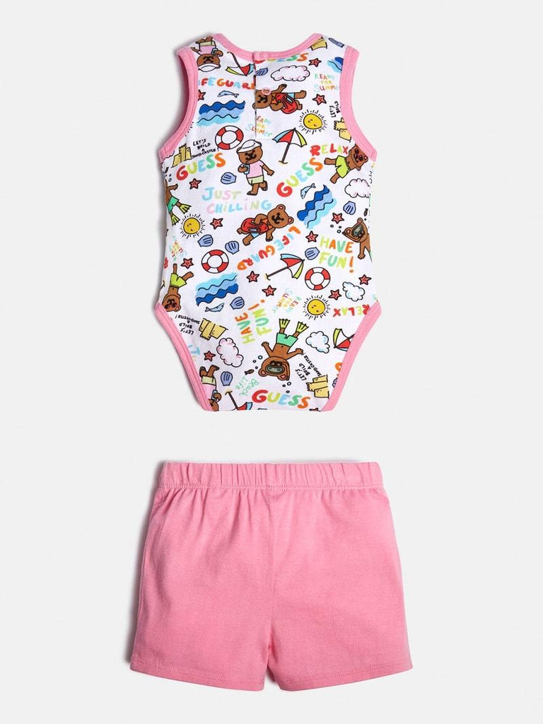 GUESS SET SL BODY+SHORTS