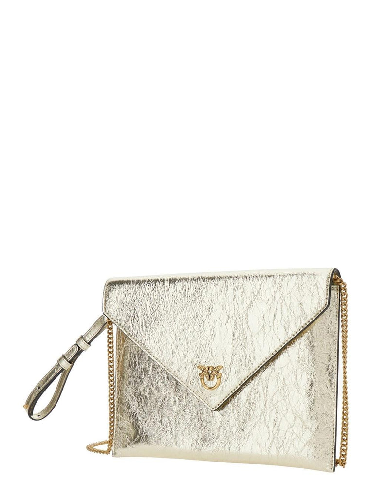 PINKO FLAT PURSE HANDLE USED METALLI