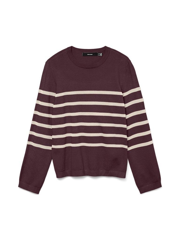 VERO MODA VMSABA PLAIN LS O-NECK PULLOVER GA NOOS