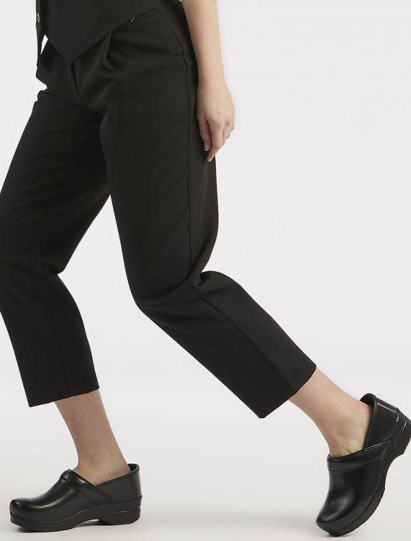 YES ZEE PANTALONE DONNA MORBIDO CON PINCES