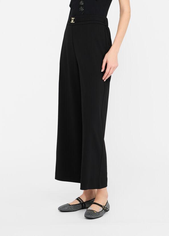 LIU JO PANT.FLARE CROPPED ELASTIC H.W
