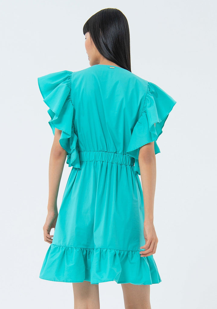 FRACOMINA MINI DRESS TURQUOISE