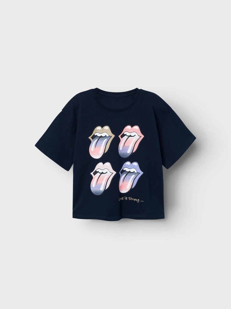 NAME.IT NKFNARINA ROLLINGSTONES SS TOP NOOS UNV