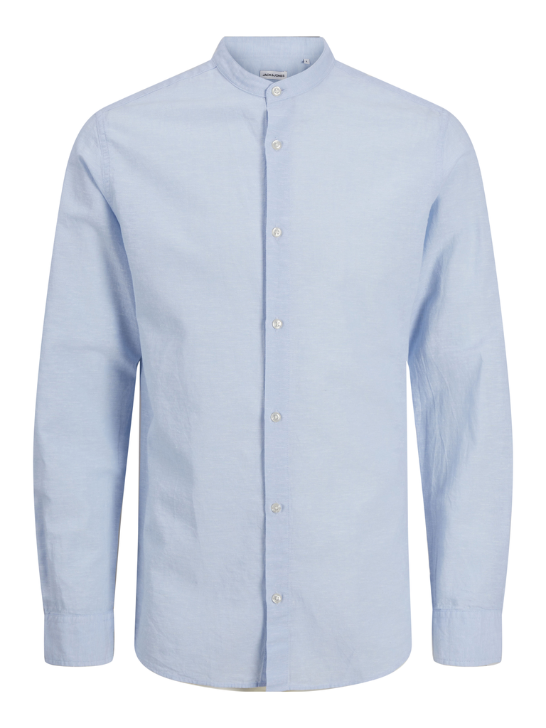 JACK JONES KIDS JJEBREEZE LINEN BLEND BAND SHIRT LS JNR