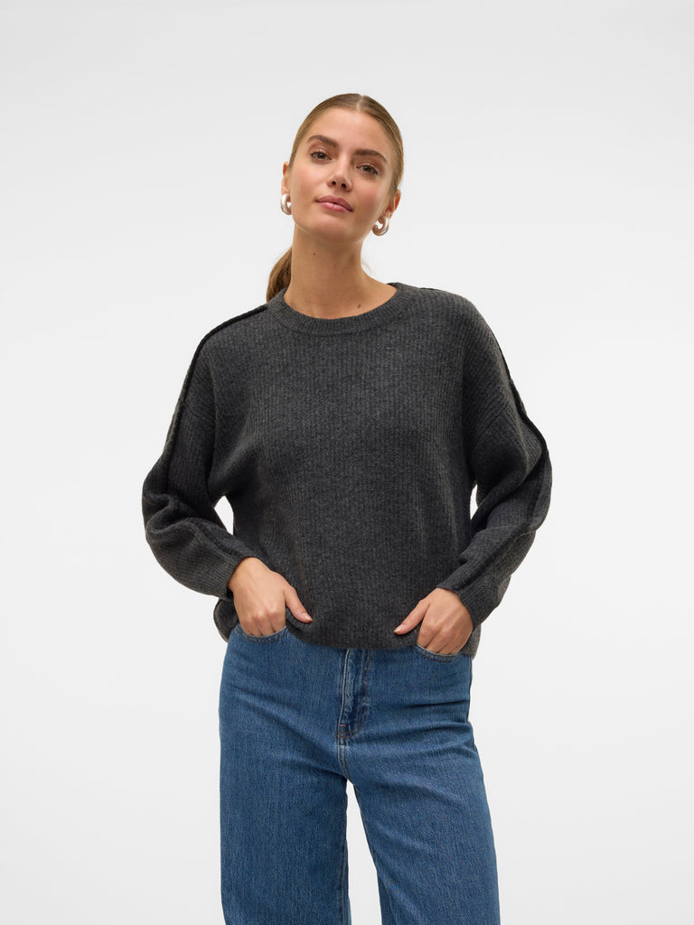 VERO MODA VMZORA LS O-NECK PULLOVER GA
